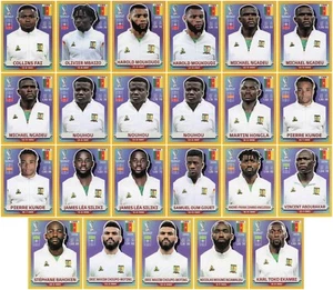2022 Panini World Cup US Online Exclusive Gold Lot 23 CMR / Cameroon Stickers - Picture 1 of 2