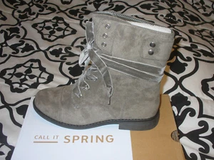 Call It Spring Telling DAMEN Schnürstiefel Kampfstiefel, anthrazit, 9M neu mit Etikett - Bild 1 von 7