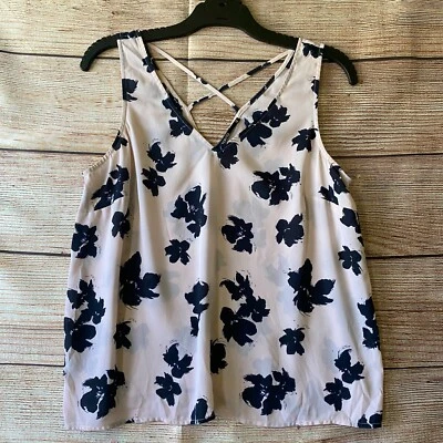 Tokito Sleeveless Shirt ~ Size 12 Women's ~ Baby Pink Floral Singlet Blouse Top - image 1 of 4