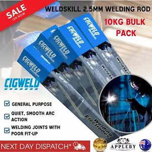 Cigweld Weldskill Electrodes Welding Rods 10kg Bulk Welder 2.5mm WEG2525 - Picture 1 of 12