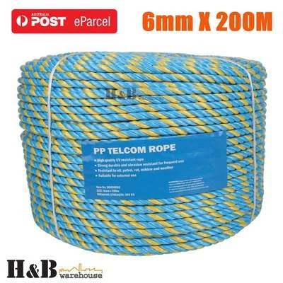 6mm x 200M Telstra Rope Parramatta Rope Coils Breaking Strength 595 KG - image 1 of 4