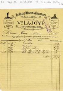 Dépt 14 - Caen 22 Boulevard Saint Pierre - Petite Entête d'un Bottier 05/05/1885 - Picture 1 of 1