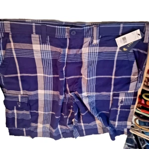 Pantalones Cortos US Polo Assn Azul a Cuadros Talla 48 Nuevos con Etiquetas - Imagen 1 de 6