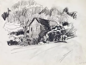 1959 Norman Kent Rural New England Zeichnung - Bild 1 von 2