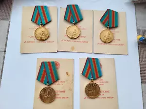USSR MEDAL IN MEMORY OF 1500 YEARS OF KIEV WWII - 5set medal + Document RARE - Picture 1 of 11