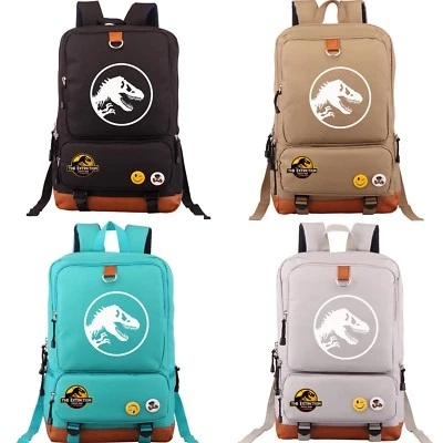 Jurassic World Park Oxford Backpack School Bag Laptop Travel Rucksack Kid Adult
