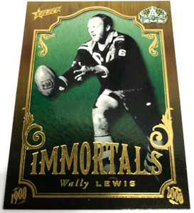 2008 SELECT NRL CENTENARY OF RUGBY LEAGUE IMMORTALS CHASE CARD IM4 WALLY LEWIS