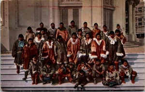 Alaskan Siberian Eskimos Alaska Yukon Pacific Exposition 1879 Seattle Postcard - Picture 1 of 2