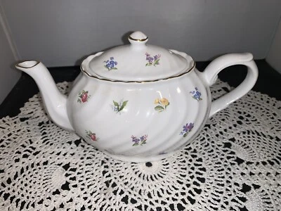 "Arthur Wood & Son Staffordshire Inglaterra 6"" tetera flores 6326" Foto 1 de 4