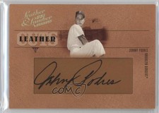 2005 Donruss Leather & Lumber Leather Cuts /128 Johnny Podres #LC-14 Auto