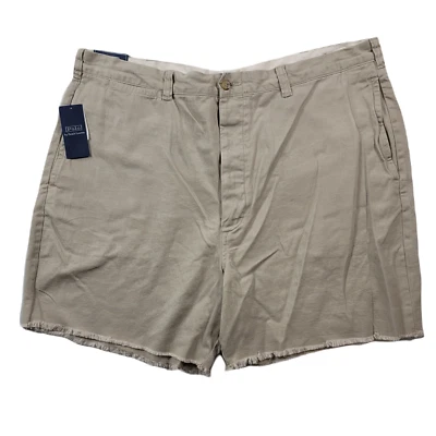 Pantalones Cortos Chinos Polo Ralph Lauren Burroughs Para Hombre 42 Excedente Caqui 6" Calce Relajado Foto 1 de 4