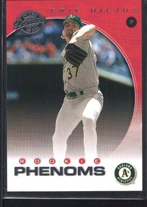 ERIK HILJUS 2001 DONRUSS CLASS OF 2001 #286 RC ROOKIE ATHLETICS SP #618/625