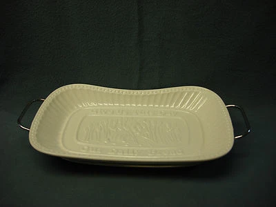 GODINGER PORCELAIN BREAD TRAY SILVER FINISH SERVING RACK  NEW IN BOX - Image 1 of 3