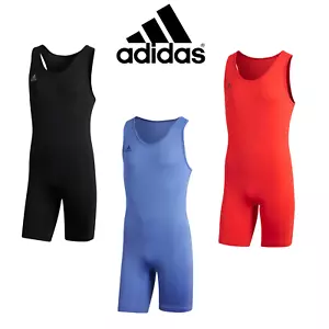 adidas Men's Powerlift Suit Weightlifting Suit Adidas Gewichtheben Trikot - Picture 1 of 39