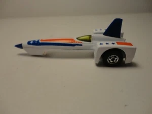Vintage Old Hot Wheels Rocket Car 1979 White Metal - Mattel - Picture 1 of 2