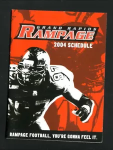 Grand Rapids Rampage--Horario de bolsillo 2004--EP Sports--AFL - Imagen 1 de 2
