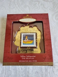 The Beatles Hallmark Keepsake gelb U-Boot Briefmarke Ornament 1999   - Bild 1 von 2