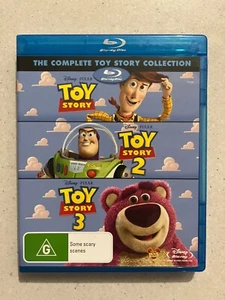 Toy Story Complete Collection 1 2 3 Blu-Ray Region B Buzz Lightyear Woody - Picture 1 of 9