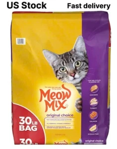 Meow Mix Original Choice Dry Cat Food, 30 lbs Bag - Picture 1 of 5