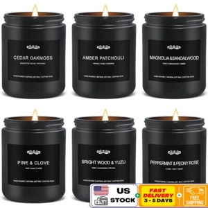 6 Pack Aromatherapy Candles Gift Set Men Long Lasting Relaxation Home Fragrance - Picture 1 of 9
