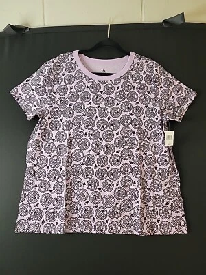 全新 Disney Parks Pixar Up 紫色葡萄苏打水 - 女式 AOP T 恤 - XL。 全新 — 第 1/4 张图片