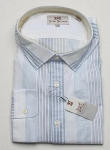 Hickey Freeman Sterling Collection gestreiftes Hemd (XXL) blau 5S345352 - Bild 1 von 1