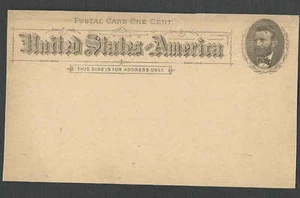 Ca 1892 PC UX10 MINT TRIMMED TO MEET FOREIGN POSTAL CARD SIZE FOR 2c RATE - Picture 1 of 1