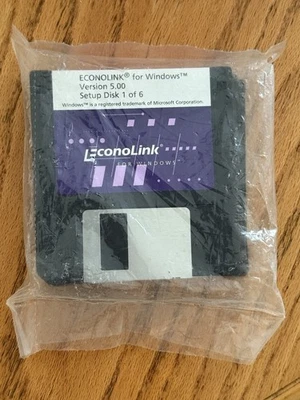 RARE EconoLink for Windows, McKesson POS System Software, Set Up Disks - Sealed! - Image 1 of 2