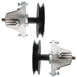 2 Spindle Assembly W/Pulley Bolt For Troy Bilt Tb42 Pony Bronco Tb42 7-Speed New - Picture 1 of 6