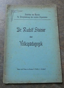 Volkspadagogik Rudolf Steiner Paperback - Picture 1 of 6