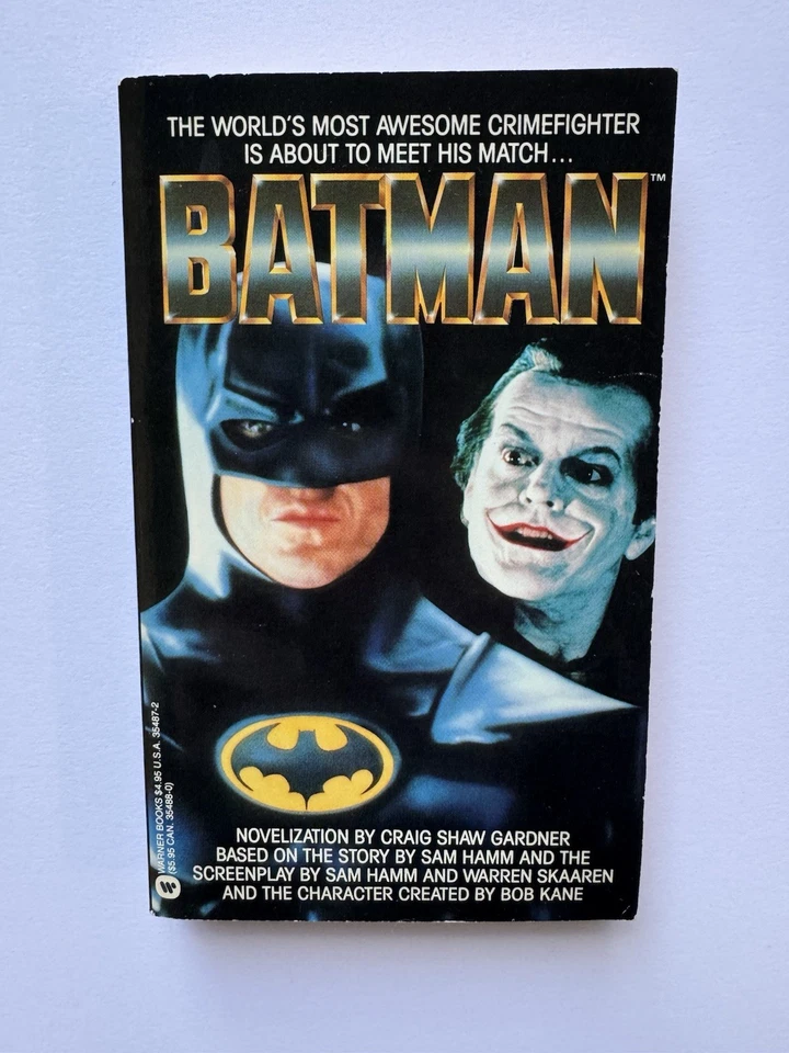 BATMAN (1989) Warner Books Movie Novel Novelization First Printing - Image 1 of 4