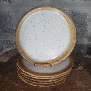MCCOY Graystone Pottery vintage set of 6 dinner plates 10.5" - Picture 1 of 9