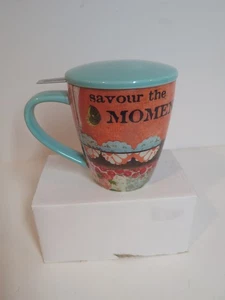 Tazza infusore tè Lang Savour the Moment 17 oz ottimo regalo colorato - Foto 1 di 8