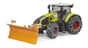 BRUDER, CLAAS Axion 950 con lama e catene da neve, 1/16,  BRU3018 - Foto 1 di 4