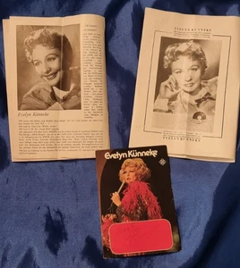 Evelyn Künneke Autogramm + 2 Musik Programmhefte 1954 ?Otto Hofer Veranstalter? - Bild 1 von 6
