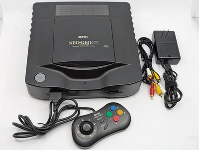 Neo Geo CD CD-T01 Console SNK w/ Controller AC Adapter Tested Working Japan - Image 1 of 4