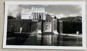 Vintage Foto Architektur Statue Wasserspiel Landschaft schwarzweiß 4,5" x 2,75" - Bild 1 von 2