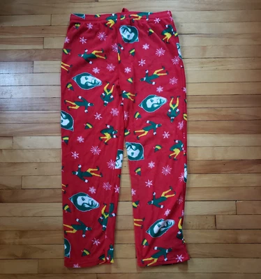 Pantalones de pijama Will Ferrell Elf - Para hombre XL - Buddy The Elf - Rojo Navidad Foto 1 de 4