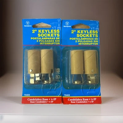 Juego de 2 candelabros sin llave de 2" base 1/8IP Westinghouse 70403 2 paquetes Foto 1 de 3