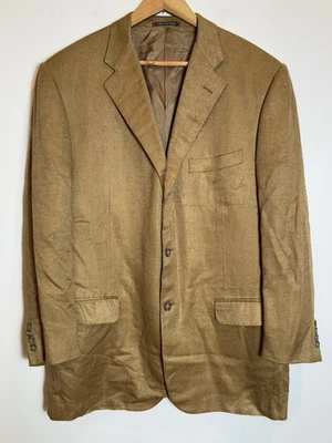 Corneliani Italy Soft Rayon 100 Spencer Brown Jacket Blazer 54R 44R - Image 1 of 4
