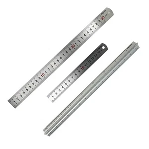 Double Side Ruler 6"/150mm & 12"/300mm & Triangular Ruler 12"/300mm 3 Pcs set - Picture 1 of 6