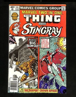Marvel Two-In-One #64 Cover B Newsstand Variant Marvel 1980 - image 1 of 2