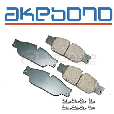 Akebono EURO Front Disc Brake Pad Set for 2004-2005 Jaguar Vanden Plas - zw Foto 1 de 4