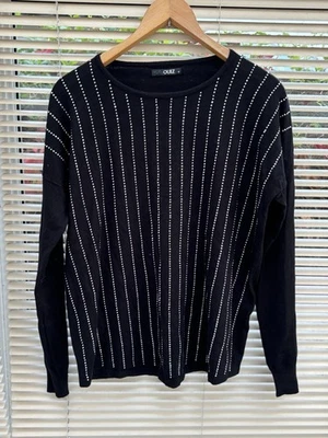 Quiz  jumper medium Black Sparkle 16/18 Christmas party cruise evening BNWOT - Image 1 of 4