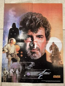 STAR WARS INSIDER Fan Club 1997 GEORGE LUCAS POSTER - Star Wars & Indiana Jones - Bild 1 von 2