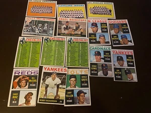 1964 TOPPS BASEBALL 15 VERSCHIEDENE UNTERE KLASSE - Bild 1 von 2