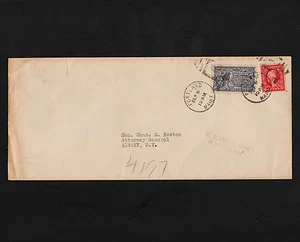 OPC 1922 Portland MA Special Delivery Attorney General Charles D Newton NY Alban - Picture 1 of 2