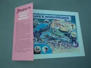 Disneyland 1960 Nature's Wonderland Map Pamphlet Brochure Bell Telephone Systems - Picture 1 of 7