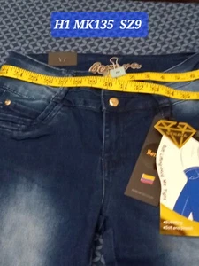 JEANS STRETCH SIZE 9, WAIST 30, H1 MK 135 BLUE, REGULAR SIZE - Picture 1 of 11