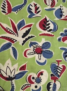 Vintage Cotton Fabric Sewing Print Craft Material 1 Yard - Picture 1 of 2